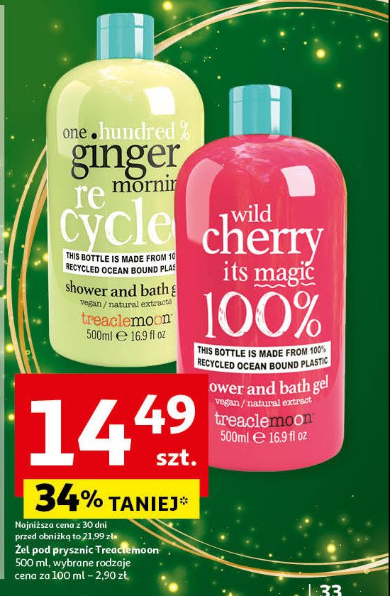 Żel pod prysznic Treaclemoon wild cherry magic promocja w Auchan