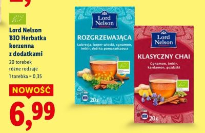 Herbatka BIO korzenna z dodatkami, różne rodzaje promocja w Lidl