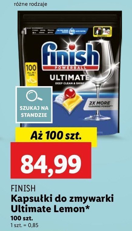 Tabletki do zmywarek lemon FINISH QUANTUM ULTIMATE promocja