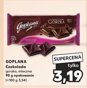 Czekolada gorzka 60 % Goplana promocja