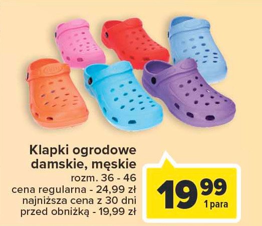 Klapki m臋skie rozm. 36-46 promocja