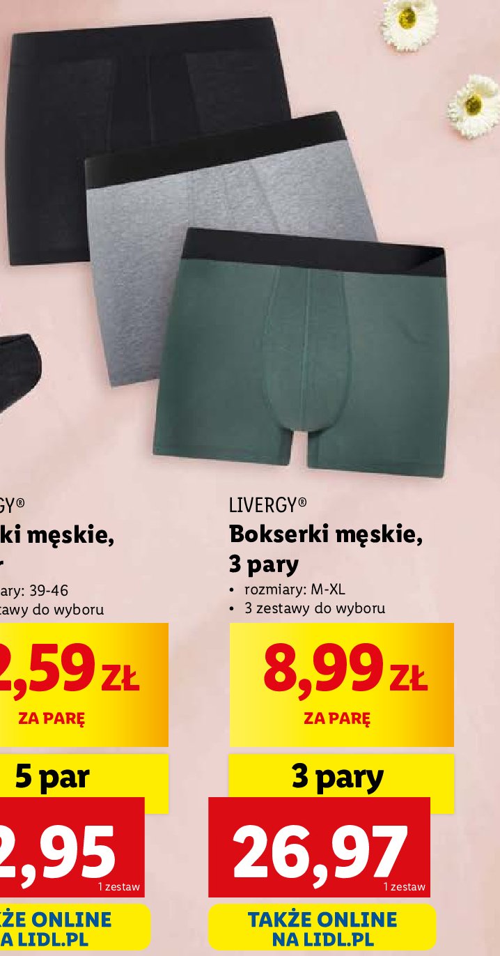 Bokserki m臋skie Livergy promocja