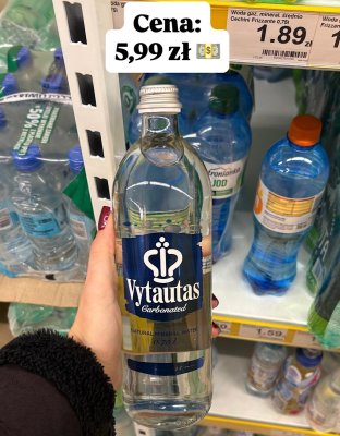 Woda gazowana Vytautas promocja w Dino