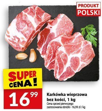 Karkówka wieprzowa bez kości, 1 kg promocja w Twój Market