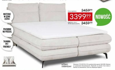Łóżko HARMONY Abra Meble promocja w Abra Meble