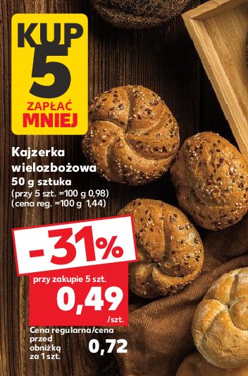 Kajzerka wielozbożowa Z naszej piekarni kaufland promocja