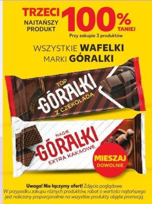 Wafelki Góralki trzeci -100% taniej promocja w Kaufland