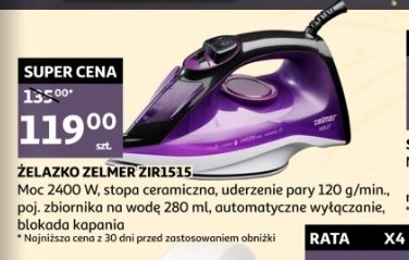 Żelazko parowe zir 1515 Zelmer promocja