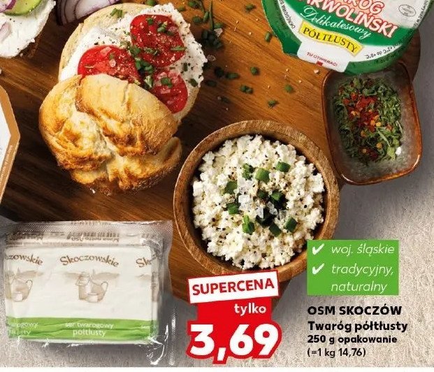 Twaróg połtłusty Skoczowskie promocja