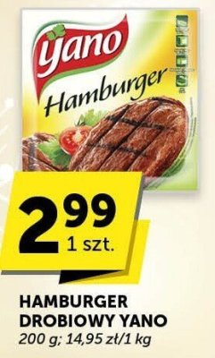 Hamburger drobiowy Yano promocja w Groszek
