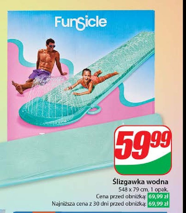 Ślizgawka wodna 547 x 79 cm promocja w Dino