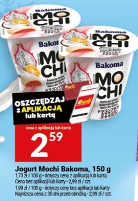 Jogurt Jogurt Mochi Bakoma promocja w Twój Market