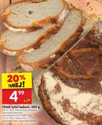 Chleb żytni babuni, 600 g promocja w Twój Market