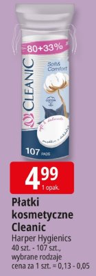 Płatki kosmetyczne Cleanic Harper Hygienics promocja w Leclerc