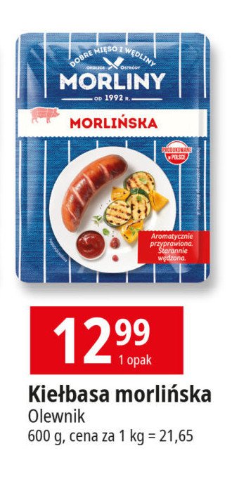 Kiełbasa morlińska Morliny promocja