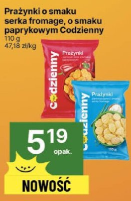 Prażynki Prażynki o smaku serka fromage, o smaku paprykowym Codzienny promocja w Delikatesy Centrum