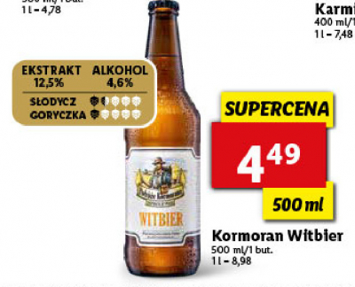 Piwo Kormoran witbier promocja