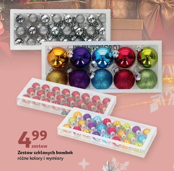 Bombki szklane promocja w Auchan