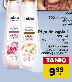 Płyn do kąpieli rose & milk protein Luksja creamy & soft promocja