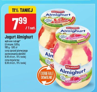 Jogurt Almighurt Ehrmann promocja w POLOmarket