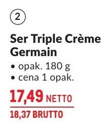 Ser Triple Crème Germain promocja w Makro