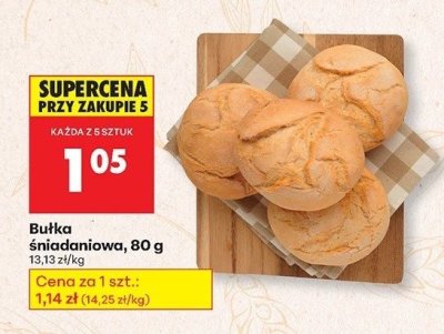 Bułka śniadaniowa promocja w Biedronka