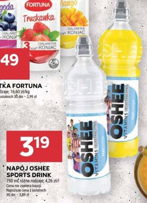 Napój Oshee Sports Drink promocja w Stokrotka