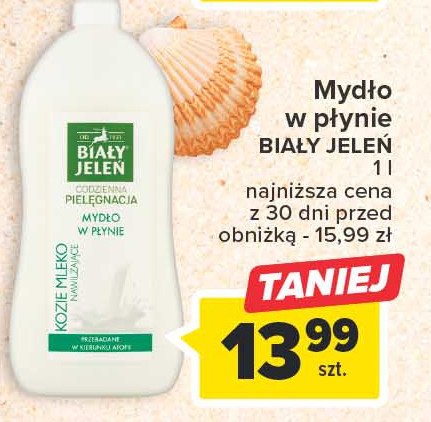 Mydło w płynie z ekstraktem z koziego mleka Biały jeleń promocja