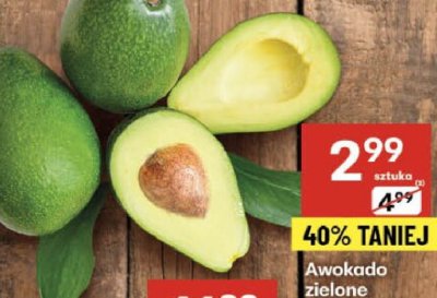 Awokado zielone promocja w Delikatesy Centrum
