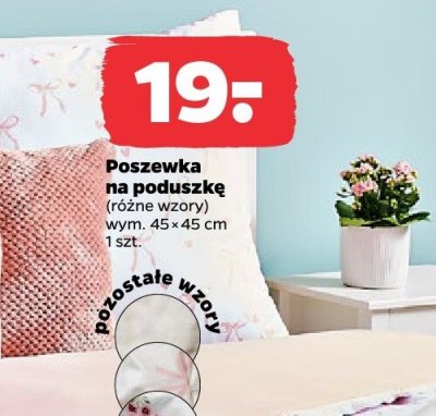 Poszewka na poduszkę 45x45 promocja w Netto