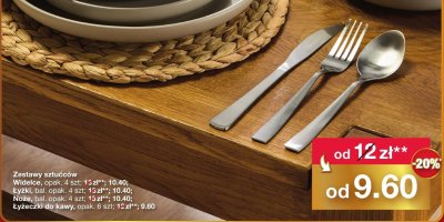 Zestawy sztućców Łyżki bal. opak. 4 szt promocja w Woolworth