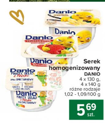 Serek prosty sk艂ad 艣mietankowy Danone danio promocja