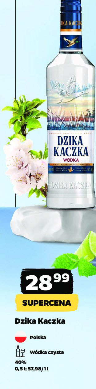 Wódka Dzika kaczka promocja w Netto