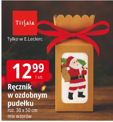 Ręcznik w ozdobnym pudełku Tiikjaia promocja w Leclerc