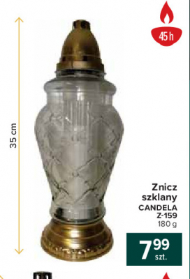 Znicz candela 45 h 35 cm promocja