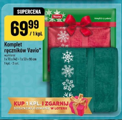 Komplet ręczników Vavio promocja w POLOmarket