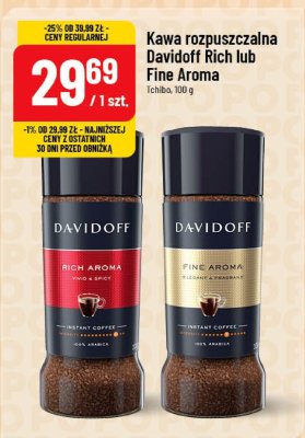 Kawa rozpuszczalna Davidoff Fine Aroma promocja w POLOmarket
