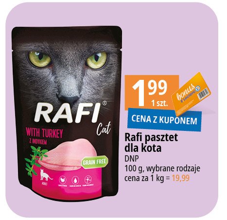 Karma dla kota z indykiem Rafi cat promocja