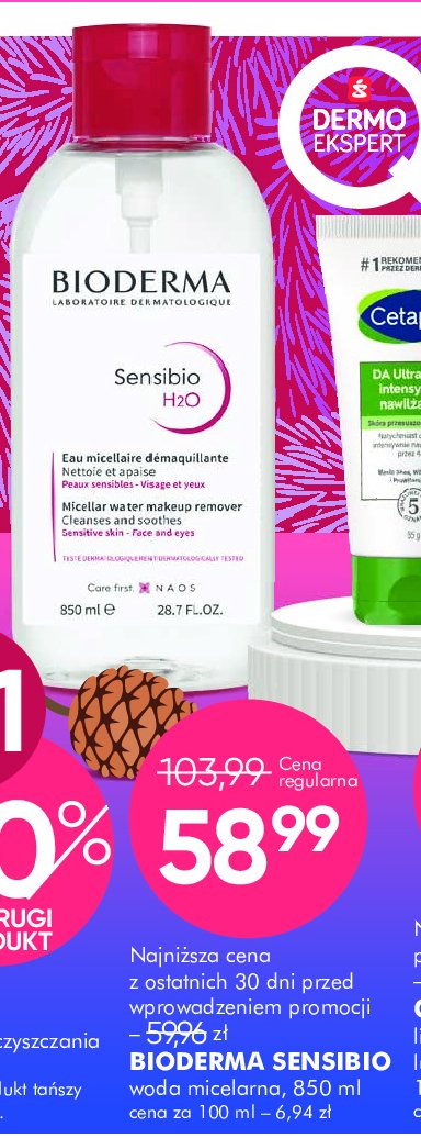 Płyn micelarny Bioderma sensibio h2o promocja