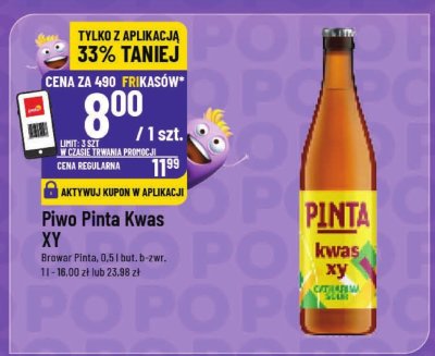 Piwo Pinta Kwas XY Browar Pinta promocja w POLOmarket