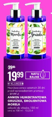 Odżywka do włosów bez spłukiwania morela Anwen promocja