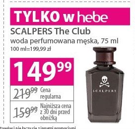 Woda perfumowana Scalpers the club promocja