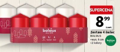 Zestaw 4 świec Bolsius promocja w Intermarche