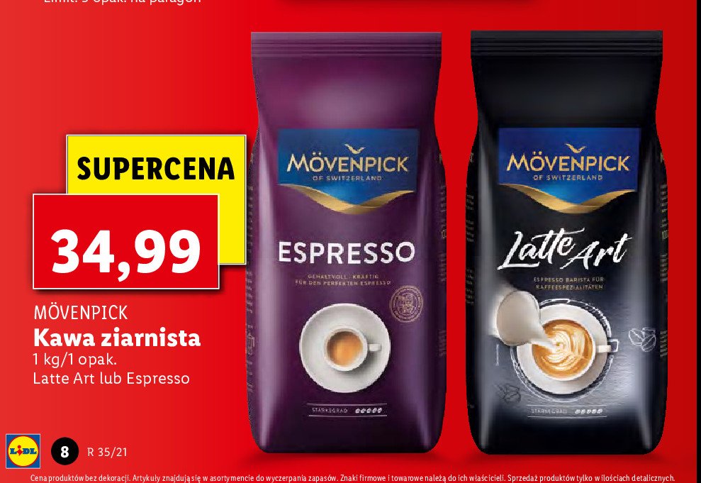 Kawa Movenpick latte art promocja