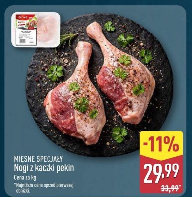 Nogi z kaczki pekin promocja w Aldi