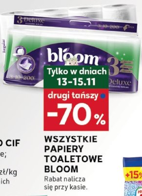 Papiery toaletowe Bloom promocja w Stokrotka