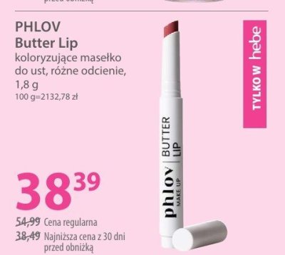 Masełko do ust Butter Lip koloryzujące różne odcienie promocja w Hebe