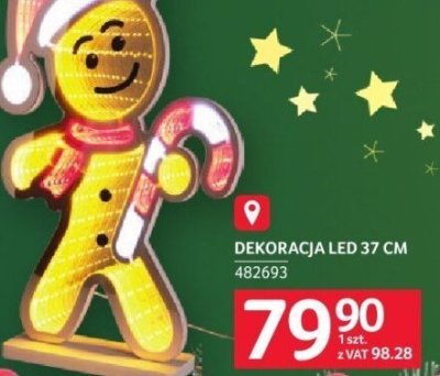Dekoracja LED 37 cm promocja w Selgros
