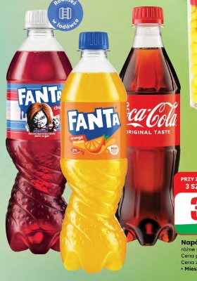 Napój gazowany różne rodzaje promocja w Dino