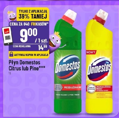 Płyn Domestos Citrus lub Pine promocja w POLOmarket